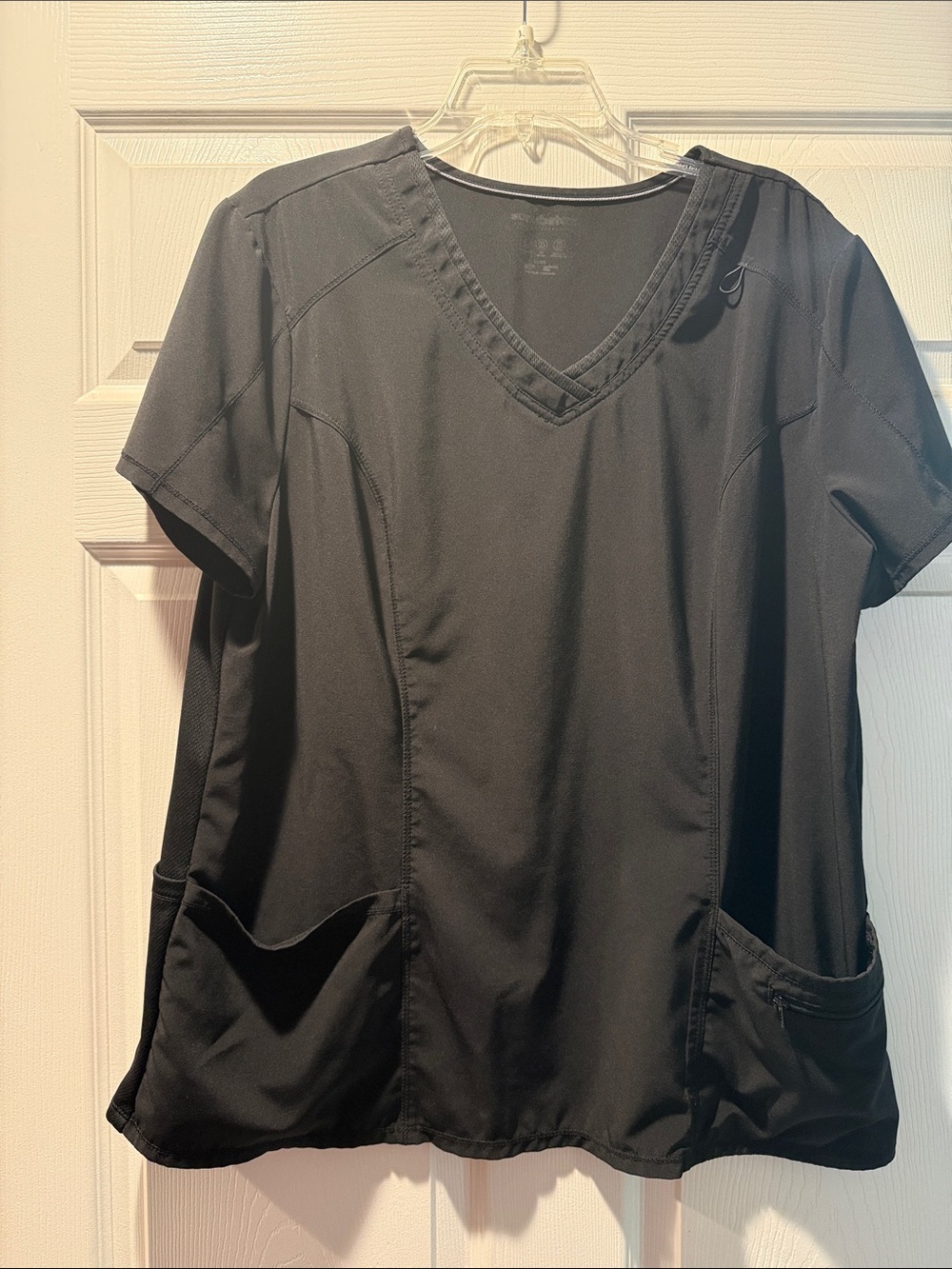 Black V-Neck Women’s Scrub Top